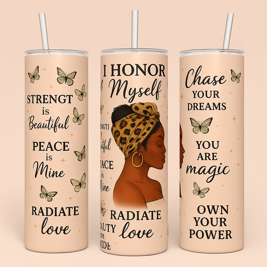 Honour Myself tumbler (bespoke option available)