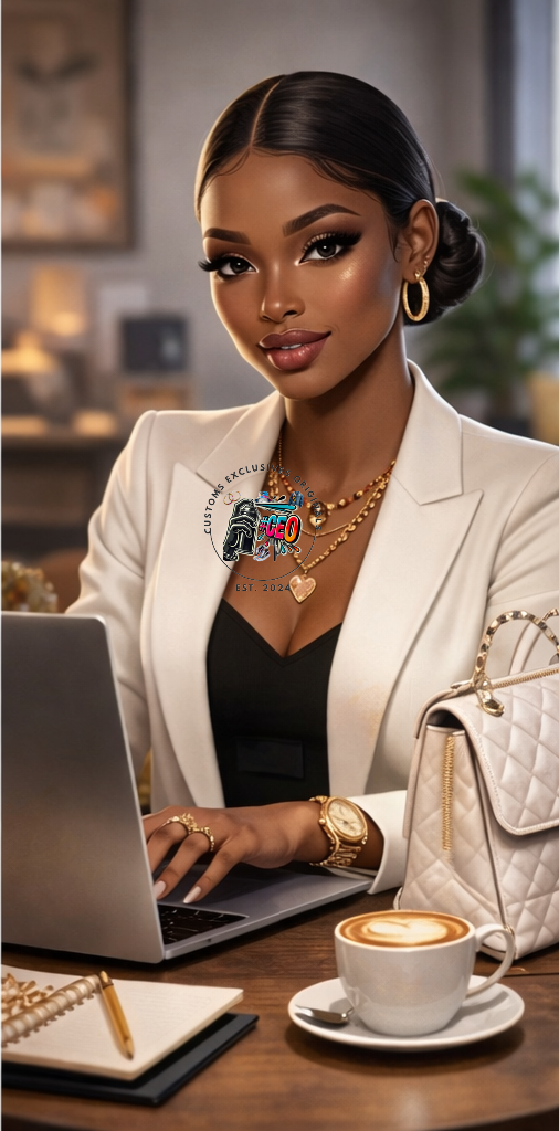 Boss babe slick bun - Commercial Use - Tumbler, Mug, Cap Designs (Instant Digital Download) - PNG