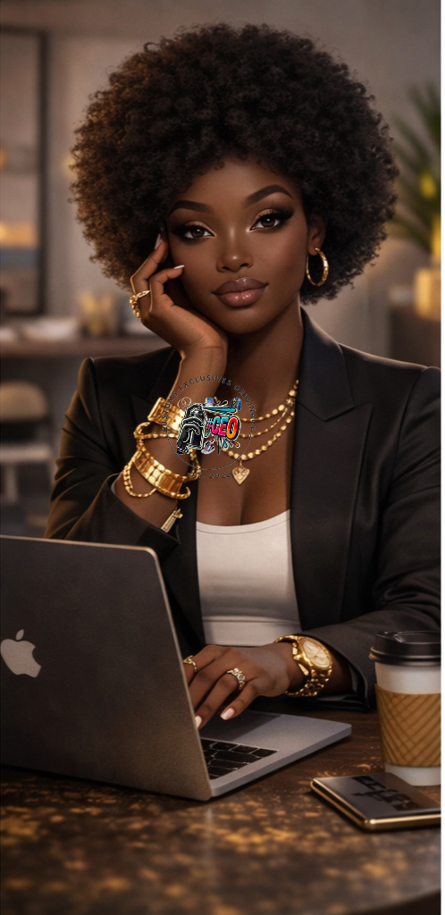 Boss babe afro - Commercial Use - Tumbler, Mug, Cap Designs (Instant Digital Download) - PNG