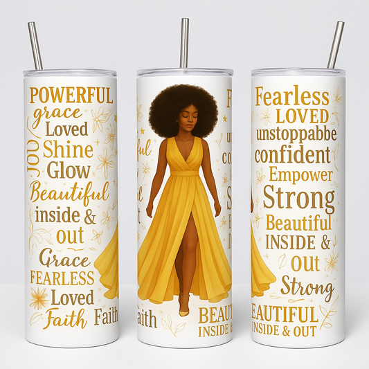 Powerful Fearless tumbler (bespoke option available)