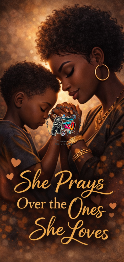 She prays - Commercial Use - Tumbler, Mug, Cap Designs (Instant Digital Download) - PNG