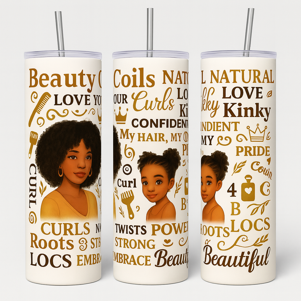 Natural coils tumbler (bespoke option available)