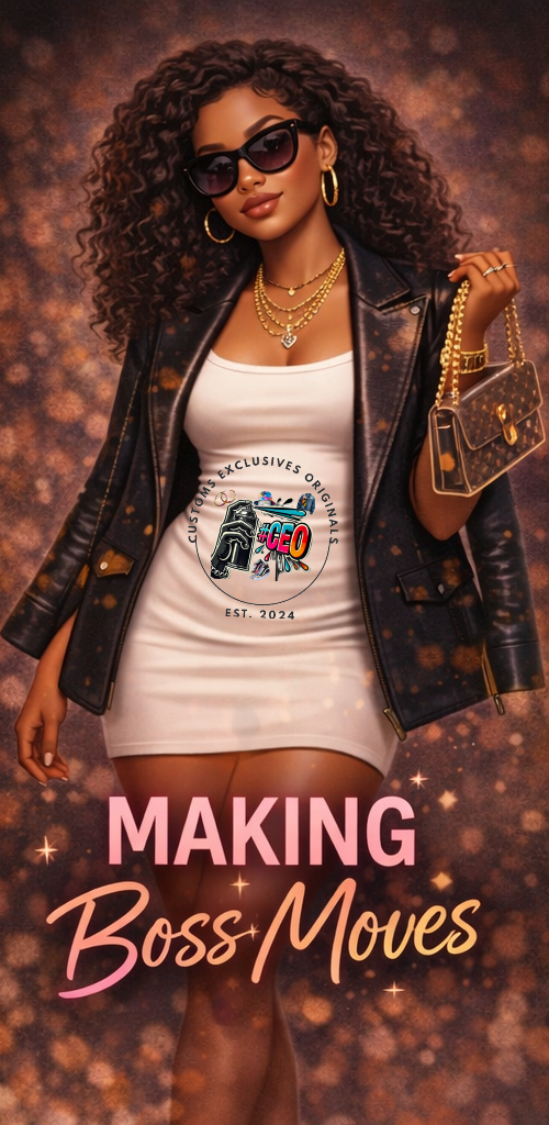 Making boss moves - Commercial Use - Tumbler, Mug, Cap Designs (Instant Digital Download) - PNG
